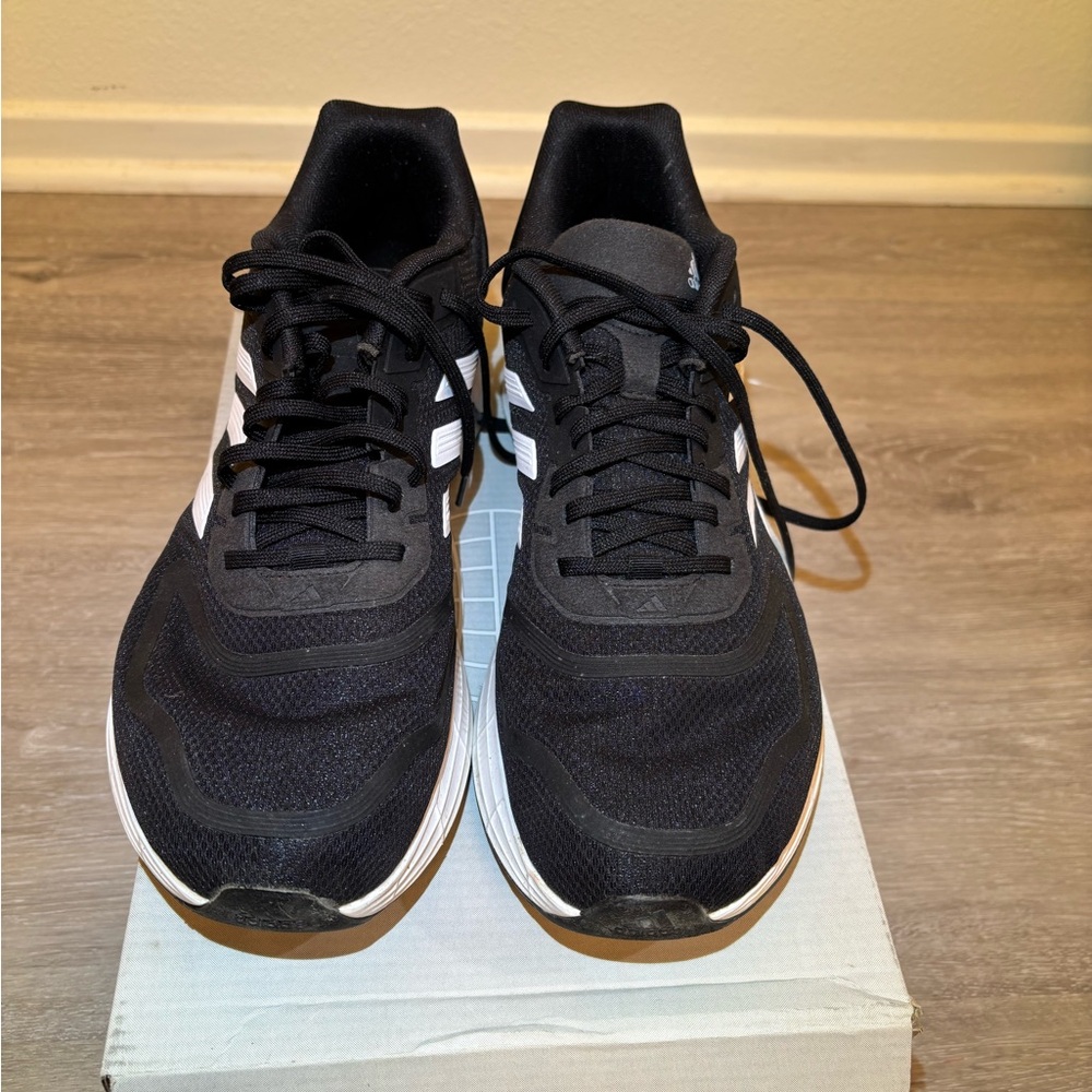 Adidas Duramo 10 Black and White Sneakers